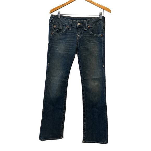 True Religion Medium Wash Straight Leg Denim Jeans Women’s Size 29 USA - Picture 1 of 10
